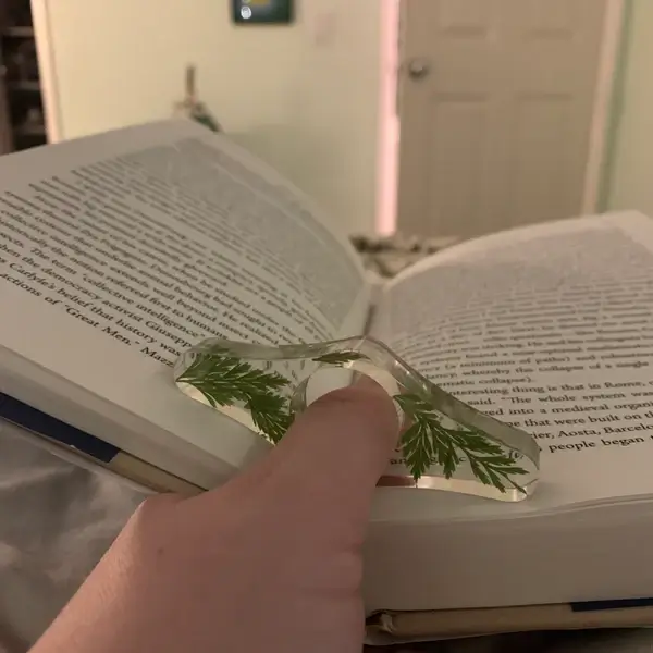 acrylic page holder and book